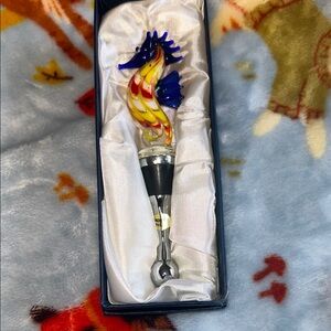 Colorful Seahorse Wine Stopper